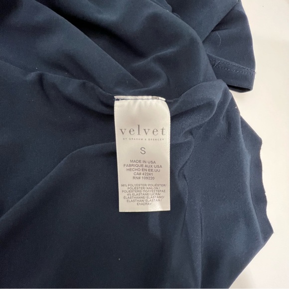 Velvet Brand Dress with Shoulder Cutouts (Navy) - Picture 6 of 6
